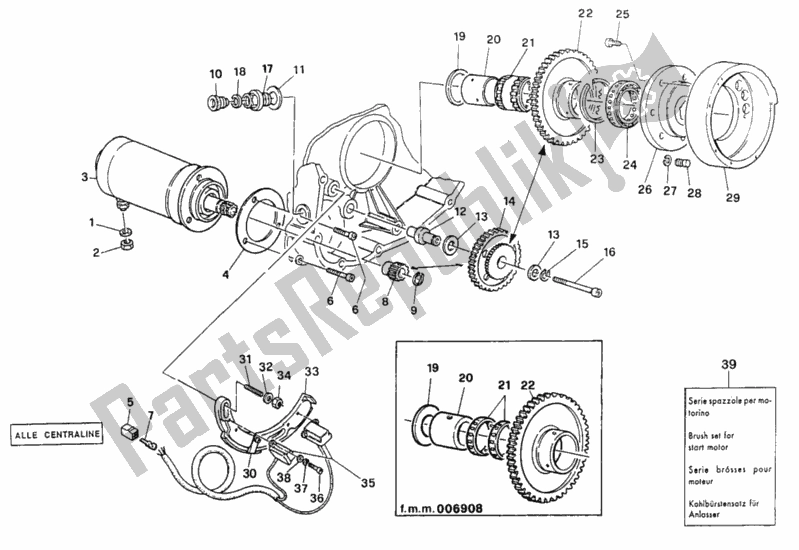 Wszystkie części do Generator - Silnik Rozruchowy Ducati Supersport 900 SS 1994